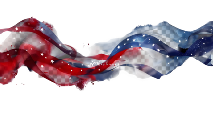 Red White and Blue Ribbon for Independence Day Celebration