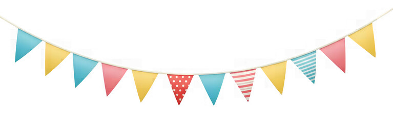 Colorful Triangular Bunting Garland