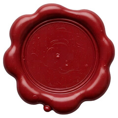Close-up of a Red Wax Seal