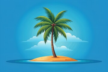 palm tree on the beach
