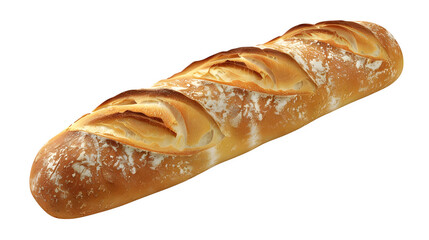 Freshly Baked French Baguette on Rustic Surface