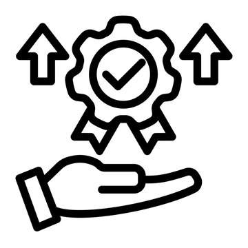 Premium Quality Assurance Badge from the Business Automation icon collection (Outline style)