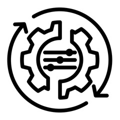 System Interconnection Module from the Business Automation icon collection (Outline style)