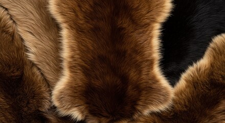 Faux fur texture close-up for fashion design.