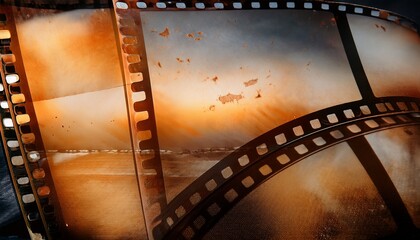 old grunge filmstrip
