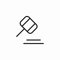auction gavel icon sign vector