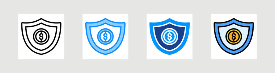 Secure Payment Icon Collection Set Multiple Style