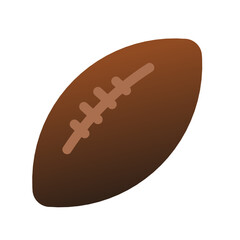 rugby ball flat icon