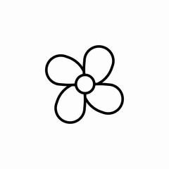 simple flower  icon sign vector