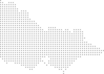 Victoria &ndash; square dot grid vector map (Web Mercator projection, PPT-compatible & fully editable)