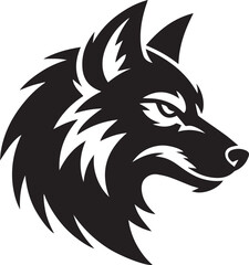 wolf, head, silhouette, wild, predator, canine, animal, nature, forest, hunter, wilderness, howl, mammal	