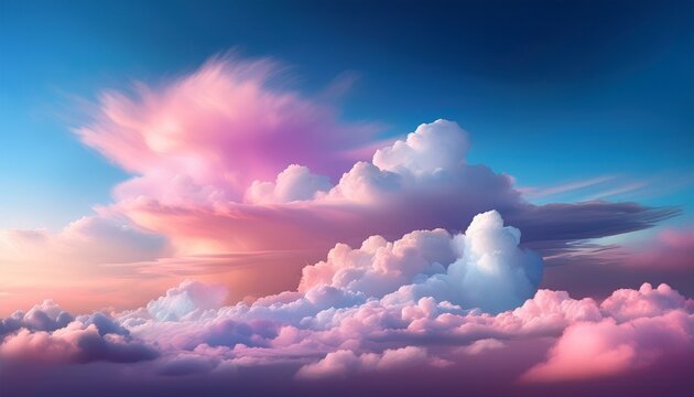 vibrant cloudscape pastel hues dreamy sky