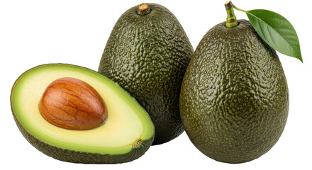 Isolated Avocados