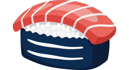 Isolated Sushi Piece
