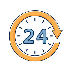 24 hours icon