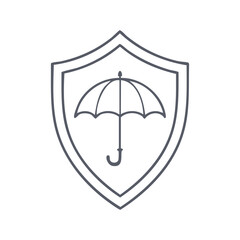 umbrella icon vector illustration