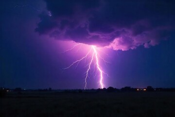 Epic Lightning Storm Illuminates Dark Landscape Powerful Nature Photography