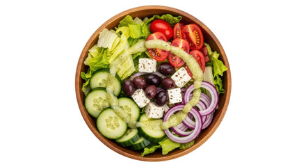 Isolated Greek Salad