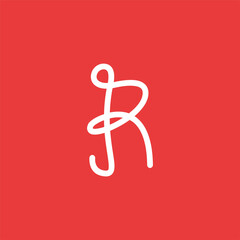 initials monogram letter R luxury logo design vector template
