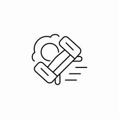 moving sofa quickly icon sign vector