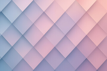 Obraz premium Soft pastel diamond pattern background with subtle color gradients and a calming, elegant aesthetic.