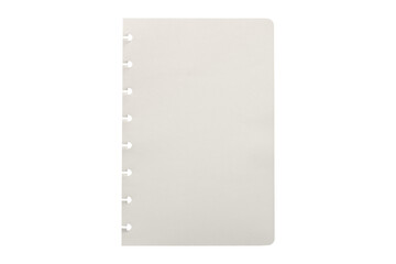 blank notebook paper sheet isolated on transparent