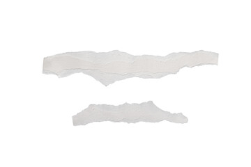 white torn or ripped paper isolated on transparent png background,realistic torn paper edges,Torn Paper Effect Mockup