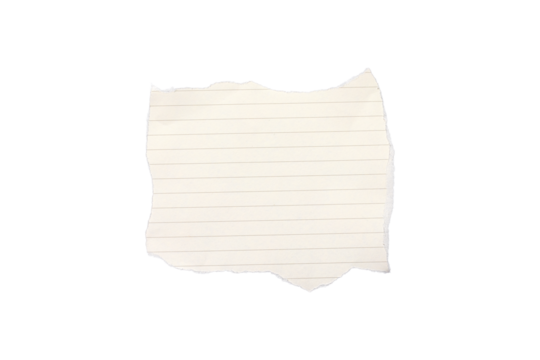 blank lined paper notebook paper with torn edges isolated on transparent background,note paper message office business tag sign