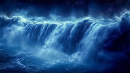 Fototapeta premium Fantasy Scenery Surreal Landscape Nature Waterfalls