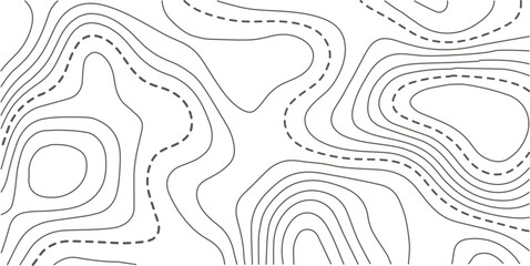 Minimal Contour Line Pattern Terrain Design 