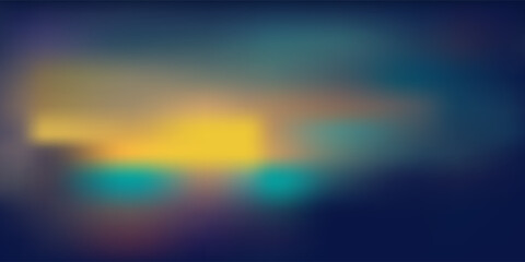 Blurred background blue greenish white purple pink yellow. Soft and bright gradient background with place for text. Vector illustration for graphic design, banner, modern poster eps.10