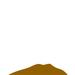 Obraz premium Illustration of a Brown Mud Mound