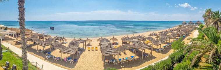 Landscape in a beach in Hammamet, Tunisia