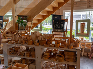 interior of village shop in estonia