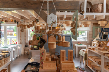 interior of village shop in estonia