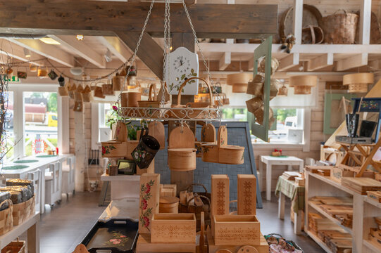 interior of village shop in estonia