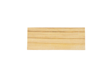Rectangular Wooden Plank with Natural Grain Texture with Blank Space for Text