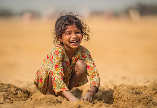 Young girl in the field