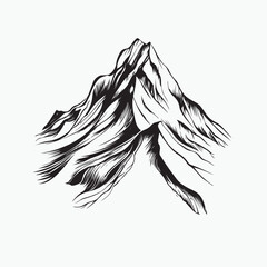 Fototapeta premium mountain peak vector illustration