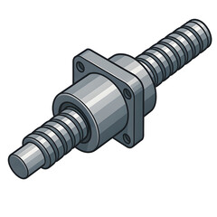 Ball Screw Illustration for Industrial Use