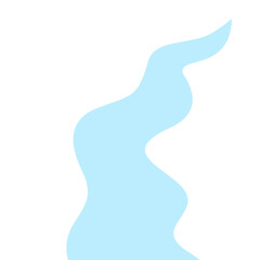 Illustration of a winding river flow