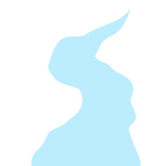 Illustration of a winding river flow