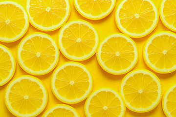 Fototapeta premium Vibrant Lemon Slices