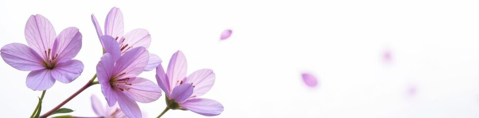 Delicate lavender blossoms, isolated on pure white , fragrance, macro