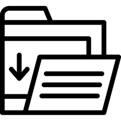 Folder-download Icon