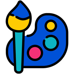 art filled line icon