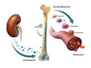 Red blood cells formation