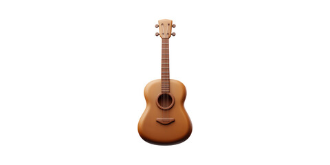 Naklejka premium Acoustic Guitar Illustration. Musical Instrument Design For Music Enthusiasts Isolated On Transparent Background