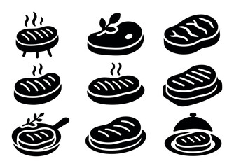 Barbecue, grill filled icon set. cooking, meat, food, summer filled collection