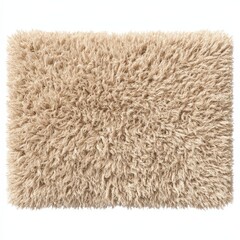 Soft Beige Shaggy Rug Texture Fluffy Carpet Home Decor Material